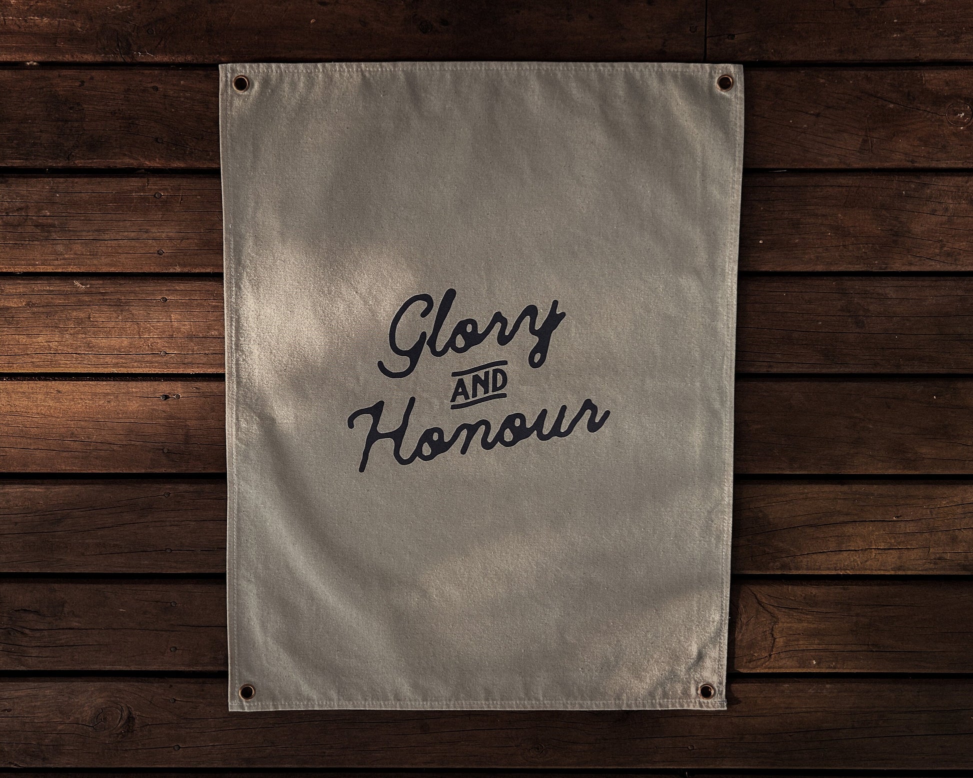 Glory and Honour Canvas Banner
