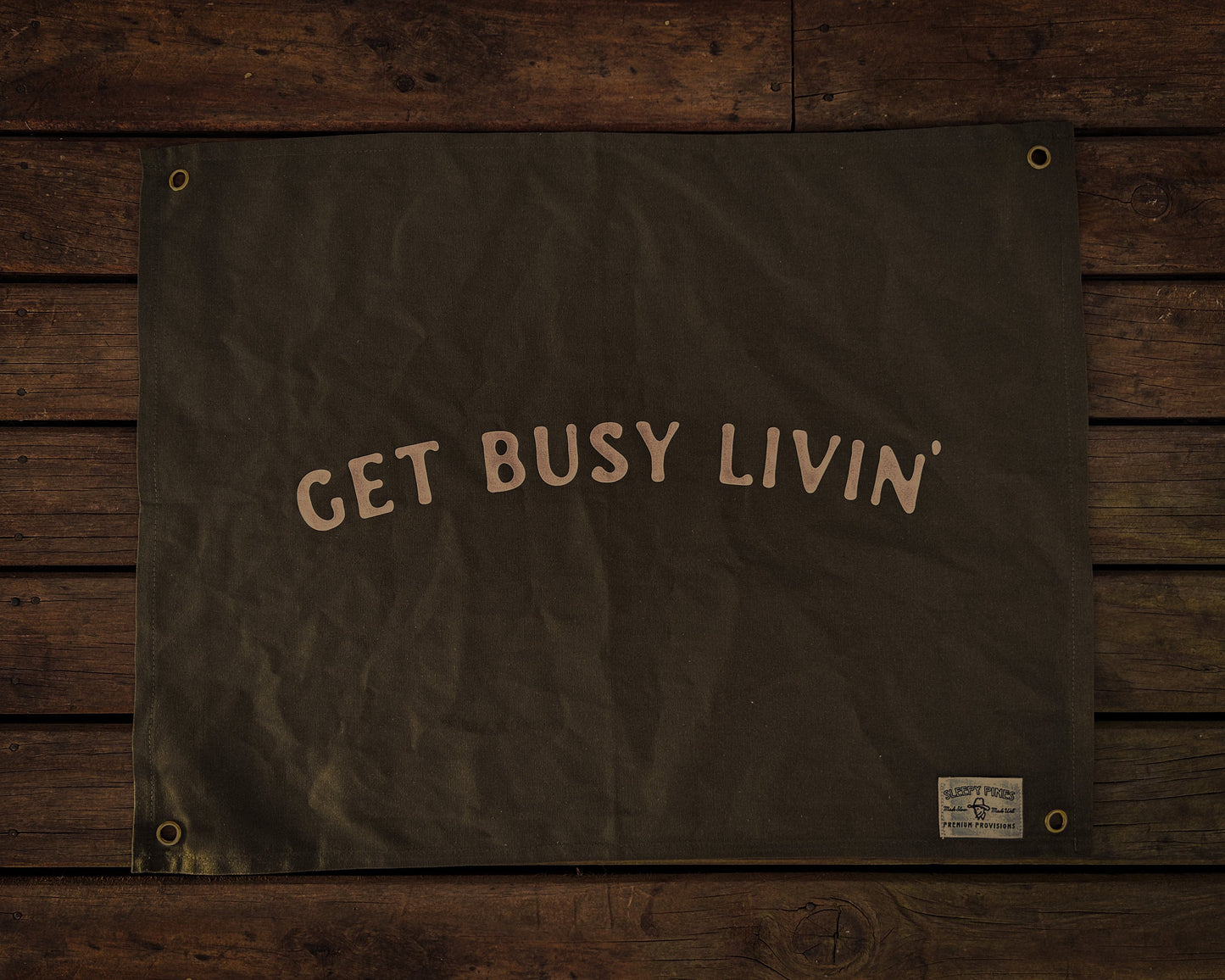 Get busy living Canvas Banner | 60 cm x 45 cm flag