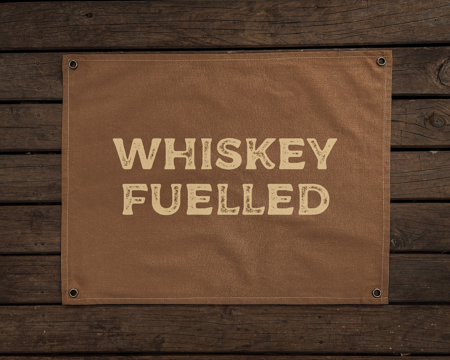 Whiskey Fuelled Canvas Banner