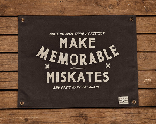 Make Memorable Mistakes Canvas Banner